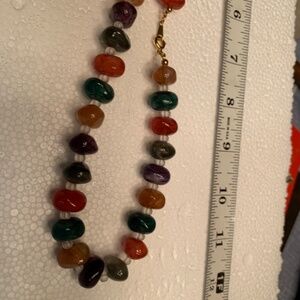 Vintage Avon multi-color bead necklace.